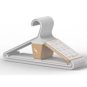Kangaroo Hangers 10pk Original Clothes Hangers White ( set of 1)